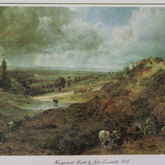 6 Cloverleaf John Constable English Scenes Tablemats Vintage (K715) - Picture 8 of 15